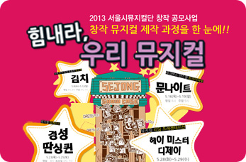 `힘내라 우리뮤지컬` 2013년 서울시뮤지컬단 창작 공모사업