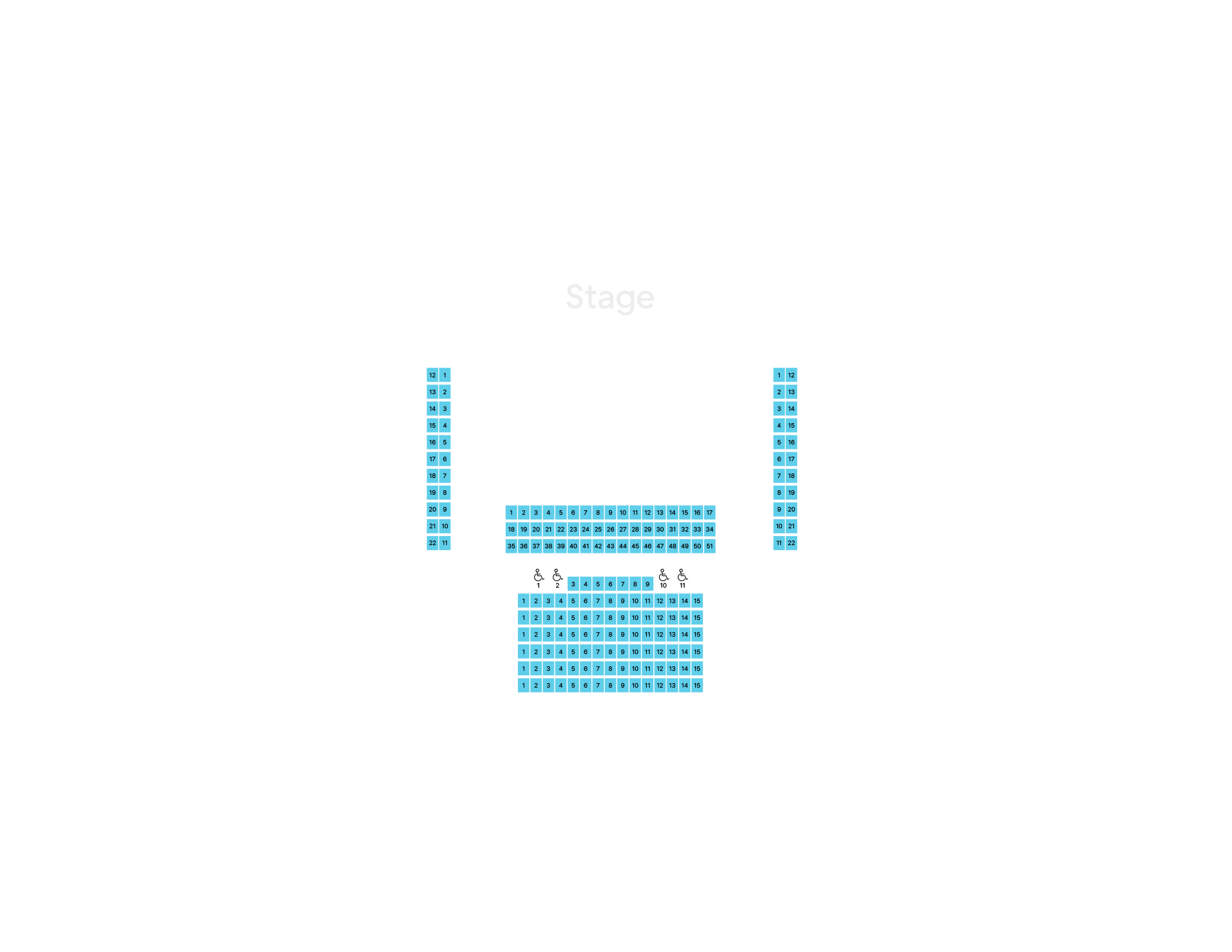 Sejong S Theater 1st floor seating chart