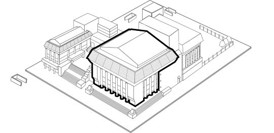 Image showing the location of Sejong Grand Theater in the Sejong Center for the Performing Arts layout